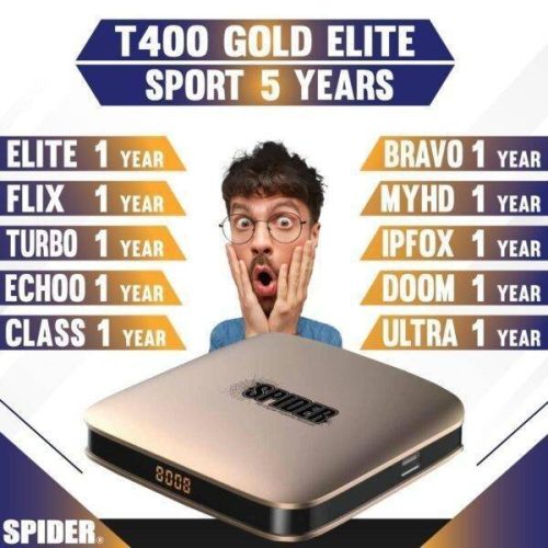 SPIDER T400 GOLD ELITE- جهاز سبايدر مع 12 اشتراك مجانا 249.00 SR